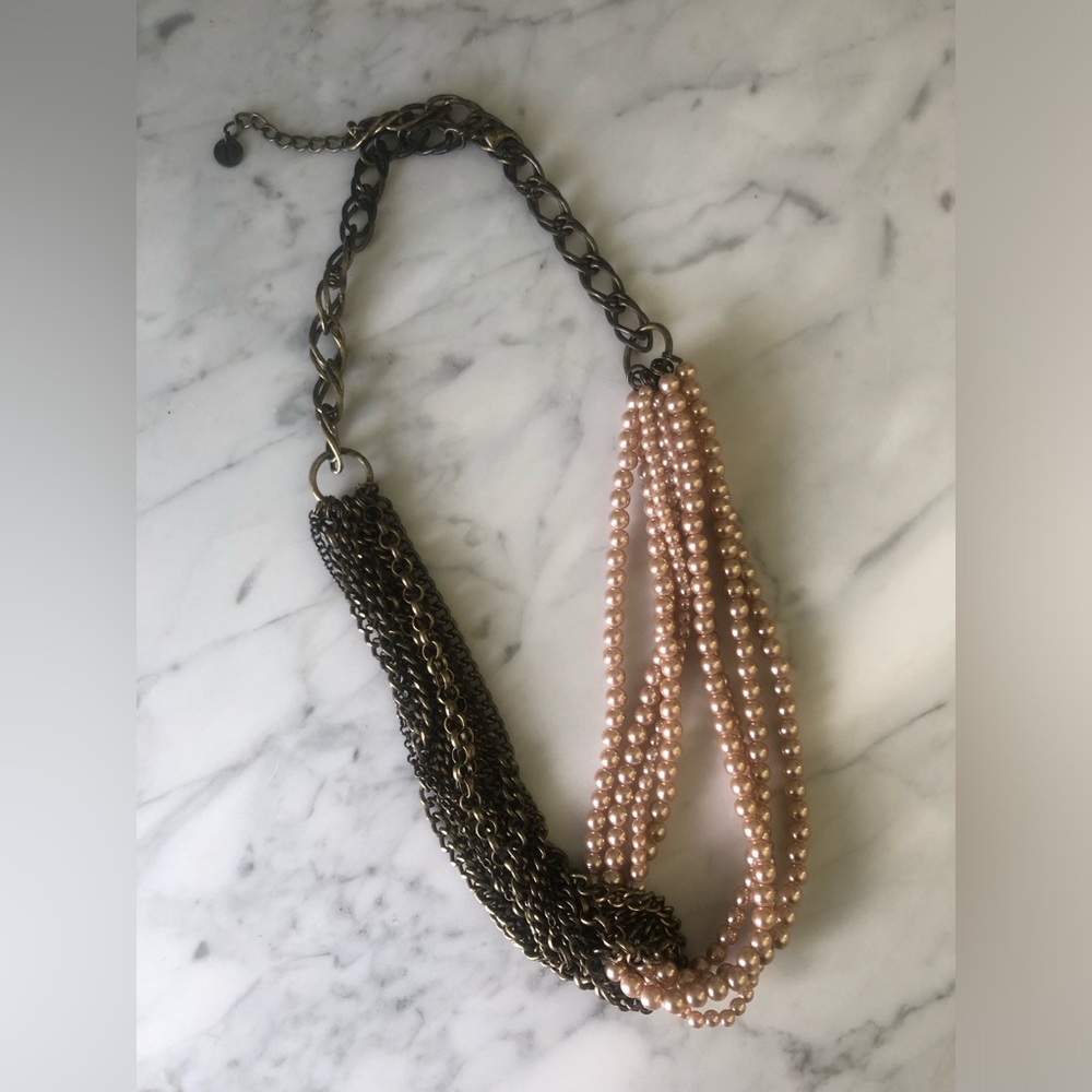 ⚡️Leaving 9/28! Chain and Faux Pearl Necklace
